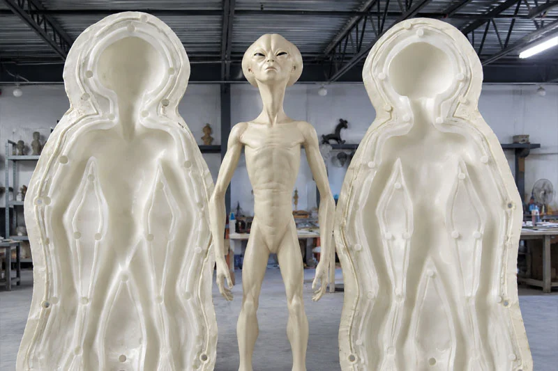 科幻生物全身像硅胶模具